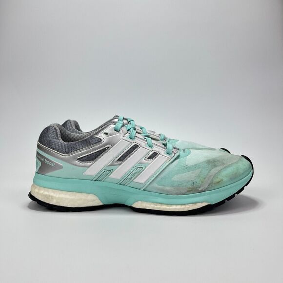 Adidas Ultra Boost Response TechFit Gray Athletic Running Shoes Women's Size 9 - Picture 1 of 10